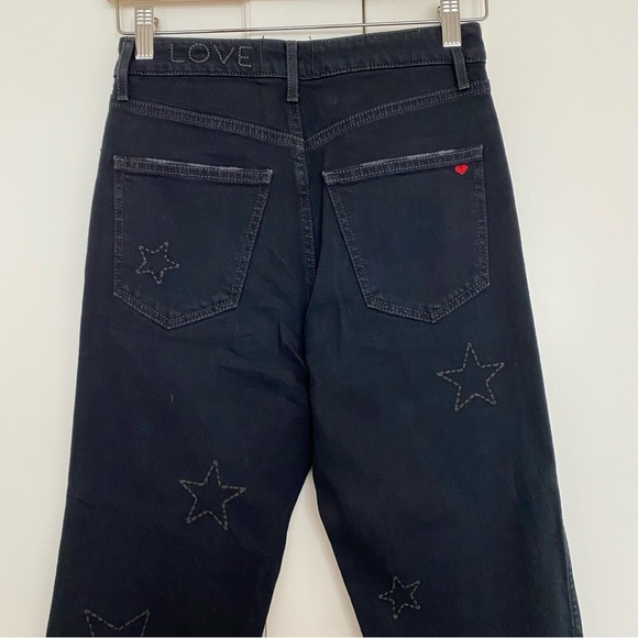 Anthropologie Sundry Stars Love Stitching Ultra High-Rise Straight Jeans - Picture 6 of 8